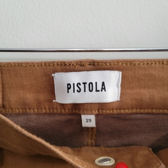 Pistola Lennon High Rise Cropped Boot in coated whiskey - Picture 7 of 10